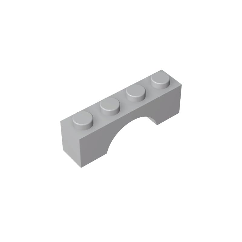 Gobricks GDS-681 Brick Arch 1 x 4 50PCS Compatible with Lego Toy 3659 4550323 365901 DIY Parts and MOC Components for Major Brick Brands Color:Light Bluish Gray 194