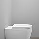 Duravit WC-Sitz Univavo, WC-Sitz D-shaped, Klobrille mit doppelter Absenkautomatik, Toilettendeckel Quick Release für einfache Montage, Klodeckel made in EU, Urea-Duroplast, Edelstahlscharniere, Weiß