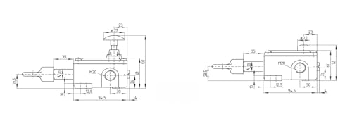 Interruptor de tiro TQ441-01/01YUER-1572 de alta resistencia mecánica 3