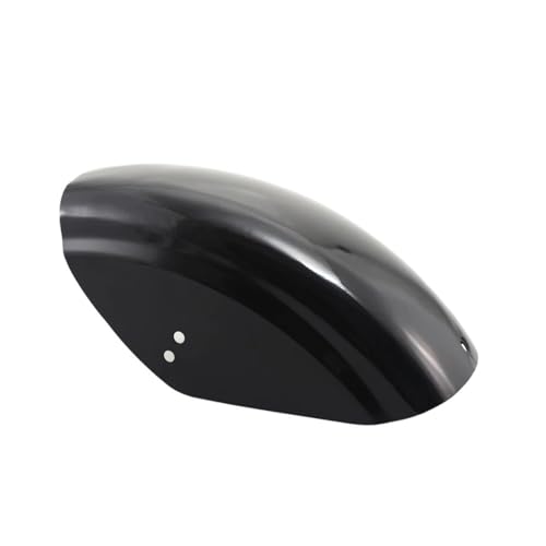 Garde boue arrière de moto anti-projections en acier noir brillant