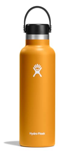 Image of Hydro Flask Water Bottle - Insulated Stainless Steel - Non Spill, Leakproof in 21 Oz Fossil Brown