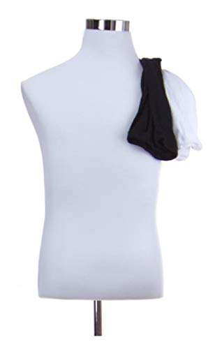 Male Dress Form Torso with Round Metal Stand