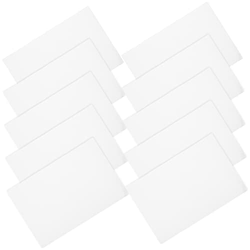 STOBOK Embroidery Cross Stitch Fabric 10 Sheets White Cotton Gridding Cloths Embroidery Supplies