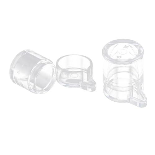 ibasenice Comedero para Hormigas de Acrílico Transparente, Set 2 Piezas (tamaño Pequeño y Grande), Cuenco de Agua para Hormiguero, Alimentador Separado para Observar Colonia, Accesorio