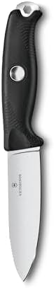 Miniatura 4 de Victorinox Venture Pro Cuchillo de hoja fija de acero inoxidable de espiga completa para exteriores, mango negro duradero, diseño de ejército suizo,