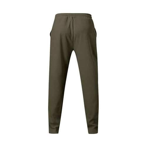 Men's Loose Fit Joggers Drawstring Pants Hiking Elastic Waist Comfort Pants Solid Srtlish Lightweight Trousers4