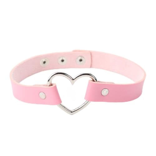 Collier ras du cou en cuir pour soirées rock et festivals punk