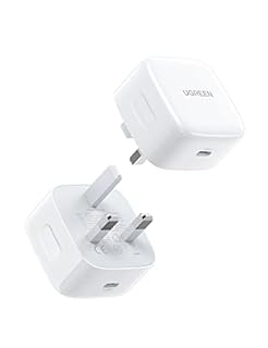 UGREEN USB C Charger Plug 2 Pack 20W PD Fast Charger Power Adapter Compatible with iPhone 14/14 Pro/14 Pro Max/13/13 Pro Max/12, iPad Pro/Air, AirPods, Galaxy S22/S21, Pixel 6, iWatch 7 (white)