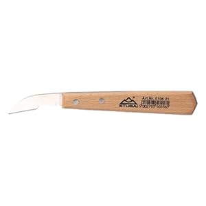 Stubai 510621 Coltello per Scultori, Curvato