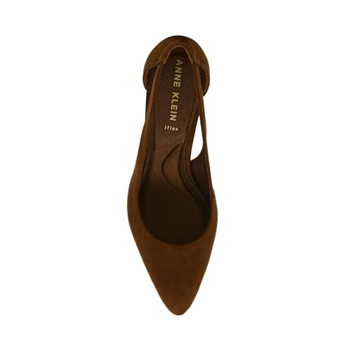 Anne Klein Womens Faux Leather Pointed Toe Block Heels2