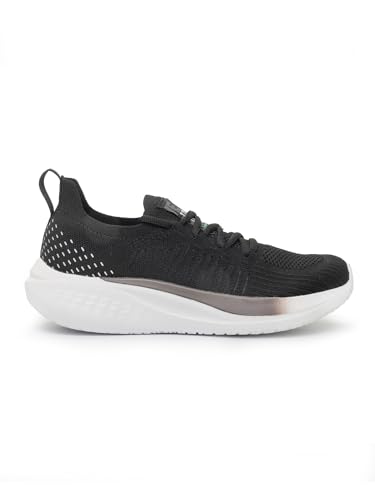 Chaussures Femme Slip-in baskets de marche légères sans lacets noir