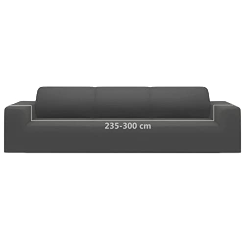 vidaXL Housse Canapé Extensible 4 Places Anthracite Jersey