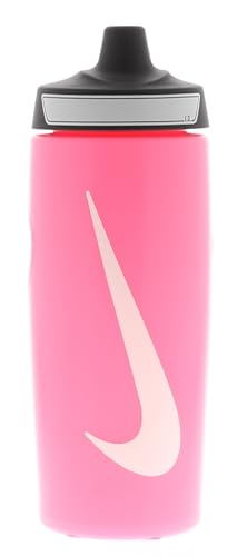 NIKE Refuel Water Bottle (One Size) (Pink/White)