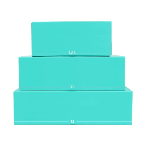 Image of Rsgift Green Gift Box,7.8x7x3.1 Inches Gift Box with Lid,Groomsmen Graduation Decorative Boxes Birthday Presents Boxes