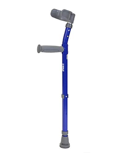 Walk Easy Pediatric Forearm Crutches 3" Half Cuff Model 574 (Pair) (Royal Blue)