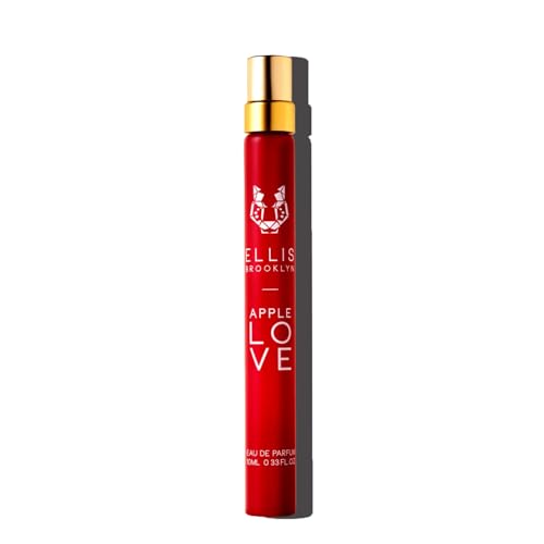 Ellis Brooklyn APPLE LOVE Eau de Parfum, Perfume for Women, Amber Gourmand, Apple Scented, Vegan, Cruelty-Free, Sustainable Ingredients – 10ml / 0.33 Fl Oz