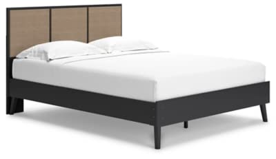Signature Design By Ashley Charlang Bohemian Panel Headboard Only, Queen, Light Brown & Black #TOP2