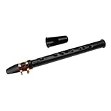  CONGARTENO Saxofón Mini Portátil de Instrumento de Viento Recto Negro Saxofón de Bolsillo para Música Movimiento