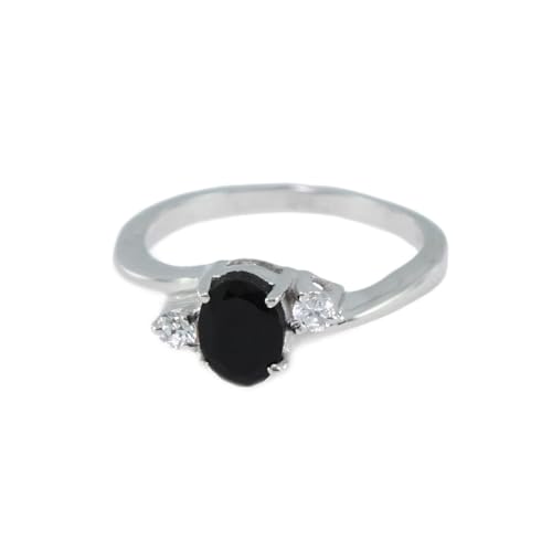 Bague en argent rhodié et pierre naturelle style français Artipol 2615