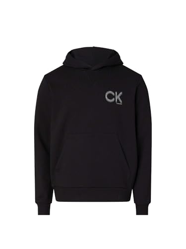 Sweat noir Calvin Klein K10K110751 pour homme en coton premium