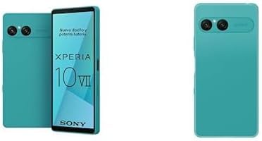 Sony Xperia 10 VII - 6,1 19,5:9 OLED mit 120 Hz, 5.000 mAh Akku, 16-mm-Ultra-Weitwinkelobjektiv, 3,5mm Audio, Android 15, IP65/68, Türkis + Cover