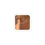 Tewiky Layered Necklaces for Women Non Tarnish- Chunky 14k Gold Plated Snake Rope Chain for Women Waterproof Layering Stack Choker Necklace Trendy Dainty Tarnish Free Jewelry Set