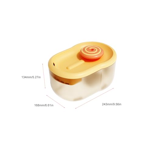Fuente de agua automática para gatos 2.2L naranja miniatura 7