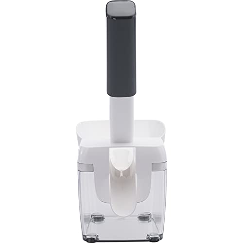 Foto von Westmark Kirschentsteiner mit Schütte, Kernkassette und Rezeptheft, Höhe: 30 cm, Rostfreier Edelstahl/Kunststoff, Kernfix, Weiß/Dunkelgrau/Transparent, 40352260