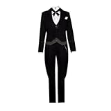 Faustus Claude Tuxedo Coat Uniform COS Clothing Uniforms Halloween Cosplay Costume (Male L)