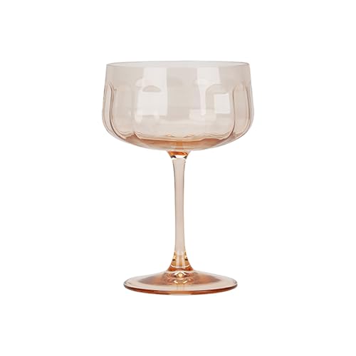 NOVASTYL - Lot de 4 coupes 36.5cl riviera 36.5cl en verre orange - 1605442