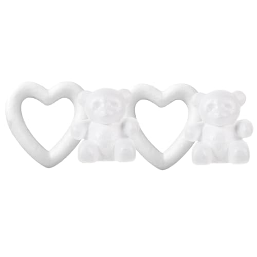 Modèles mousse ours à décorer DOITOOL polystyrène blanc haute densité - 6