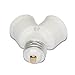 Maxxima Light Bulb Socket Splitter - 1-into-2 Converter, Ideal for LED, CFL, and Incandescent E26 and E27 Bulbs, Up to 660W, UL Listed for Garage, Closet, or Workshop Use - 3 Pack