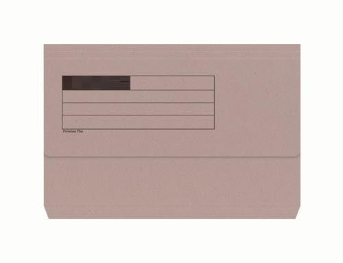 Foolscap Document Wallets 285gsm, Assorted Colours, Pack of 10 Folders (Buff) โ image 1