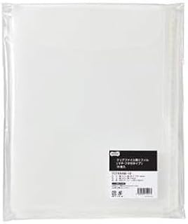 （まとめ）TANOSEE クリアファイル用リフィル（マチ・フタ付タイプ）A4タテ 2・4・30穴 1パック（10枚）【×10セット】