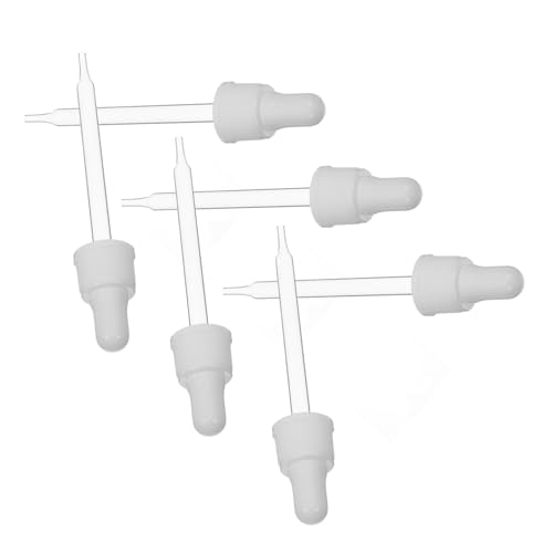 MUSISALY Accessories 6 Pack Glass Dropper Silicone Cap Soda Dropper for Flavors