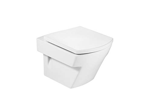 Roca , Hall, Lid and seat for compact toilet with cushioned fall, A801622004