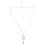 Collar de cadena para mujer: el collar de jaula de cristal de mano de hamsa agrega un toque de moda y alegría, lo que permite versatilidad, collar de mano de hamsa
