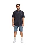  Tom Tailor 1033439 Pantalones Cortos de Jeans Bermuda de Talla Grande, 10118-Used Light Stone Blue Denim, 48 para Hombre
