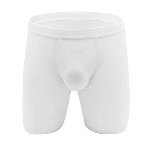 Cambkatl Men's Cotton Underwear Breathable Long Leg Boxer Briefs Sports Trunks3