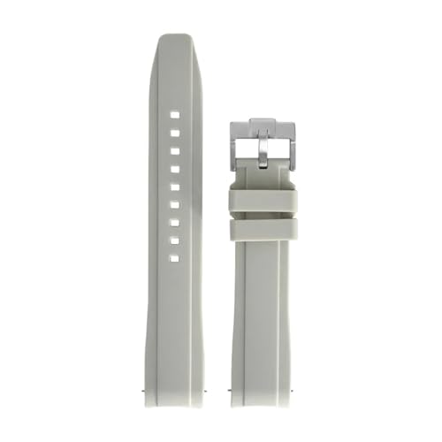 [��������] 20mm Curved Quick Release Silicone Watch Strap Universal For Both Men And Women Trendy(Beige)