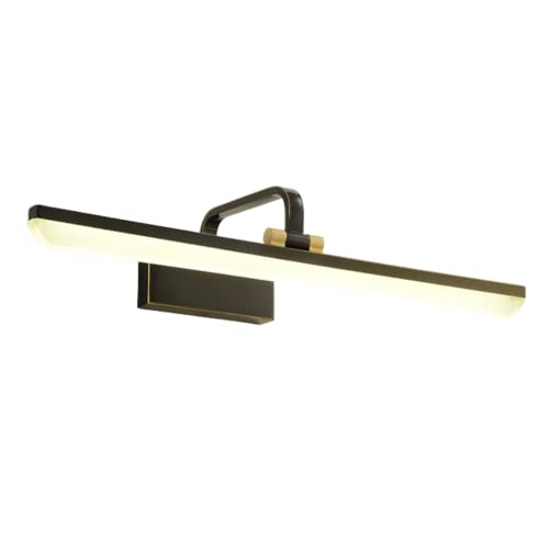 Applique murale en cuivre LED 53cm dorée et noire pour miroir de salle de bain