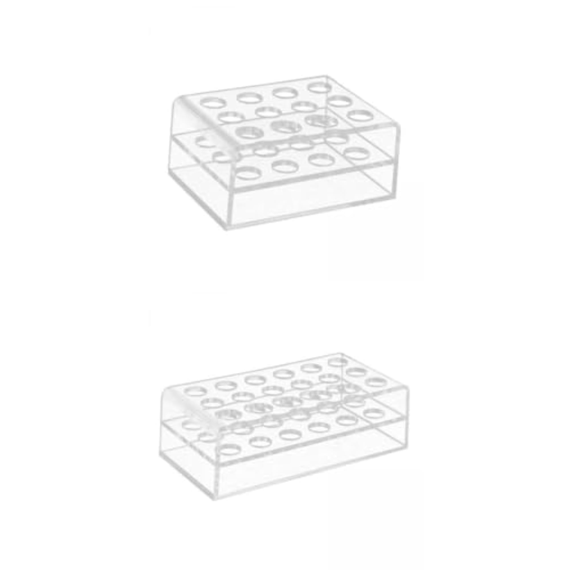 Clear Acrylic Brush Display Pen Holder, Countertop Storage