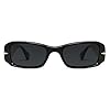 SOJOS Polarized Sunglasses for Women Men Retro Rectangle Womens Mens Sun Glasses 90s Shades SJ2366
