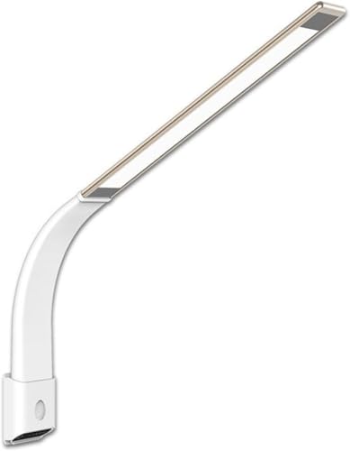 CONGRUI Desk Light Rechargeable led Lamp, Aluminum Alloy Touch Control Light, Dimmable Eye Protection Reading 3 Color Modes 6 Br(Gold)