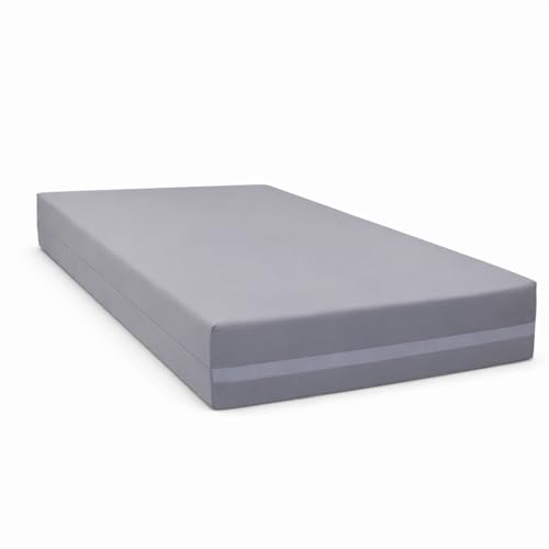 Adult Waterproof Incontinence Mattress – Twin XL (80' Long) 8' Foam Mattress with Sealed Vinyl Cover, Easy Clean, Made in USA.