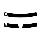 TINTCOM vorgeschnittene Tönungsfolie für Seat Ateca 5 Türen 2016-... - (20% Schwarz, A) - Sonnenblendstreifen - UV- & Blendungsschutz - Präzise Passform