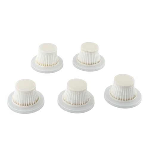 Vibsky 1/3/5 filtros para aspiradora de coche, accesorios de microfiltro inalámbricos portátiles para electrodomésticos, herramientas de limpieza del hogar, piezas de repuesto, 5 unidades