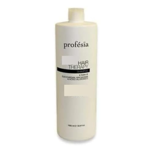 PROFESIA Shampoo Damen und Herren mit Arganöl, Macadamia öl und Hyaluron 1000ml - Haarpflege für Kaputtes haar und Geschädigtes - Repair Shampoo Professional - Haarshampoo Restrukturierende