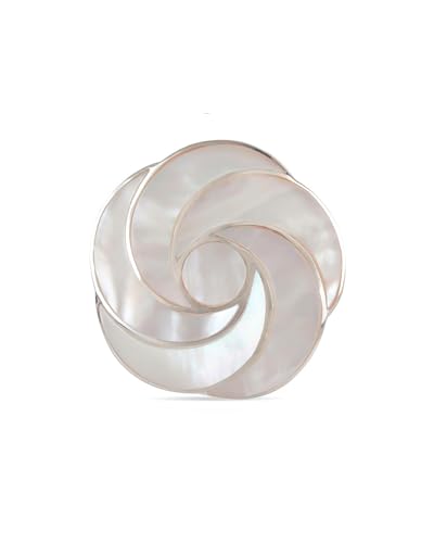 Bague argent 925 nacre blanche Magnolia, le cadeau idéal pour femme en pierre naturelle