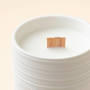 LA JOLIE MUSE Sandalwood Patchouli Candle Wood Wicked Candles Candles for Home Scented Natural Soy Candles Clean Burn Candle 50 Hours